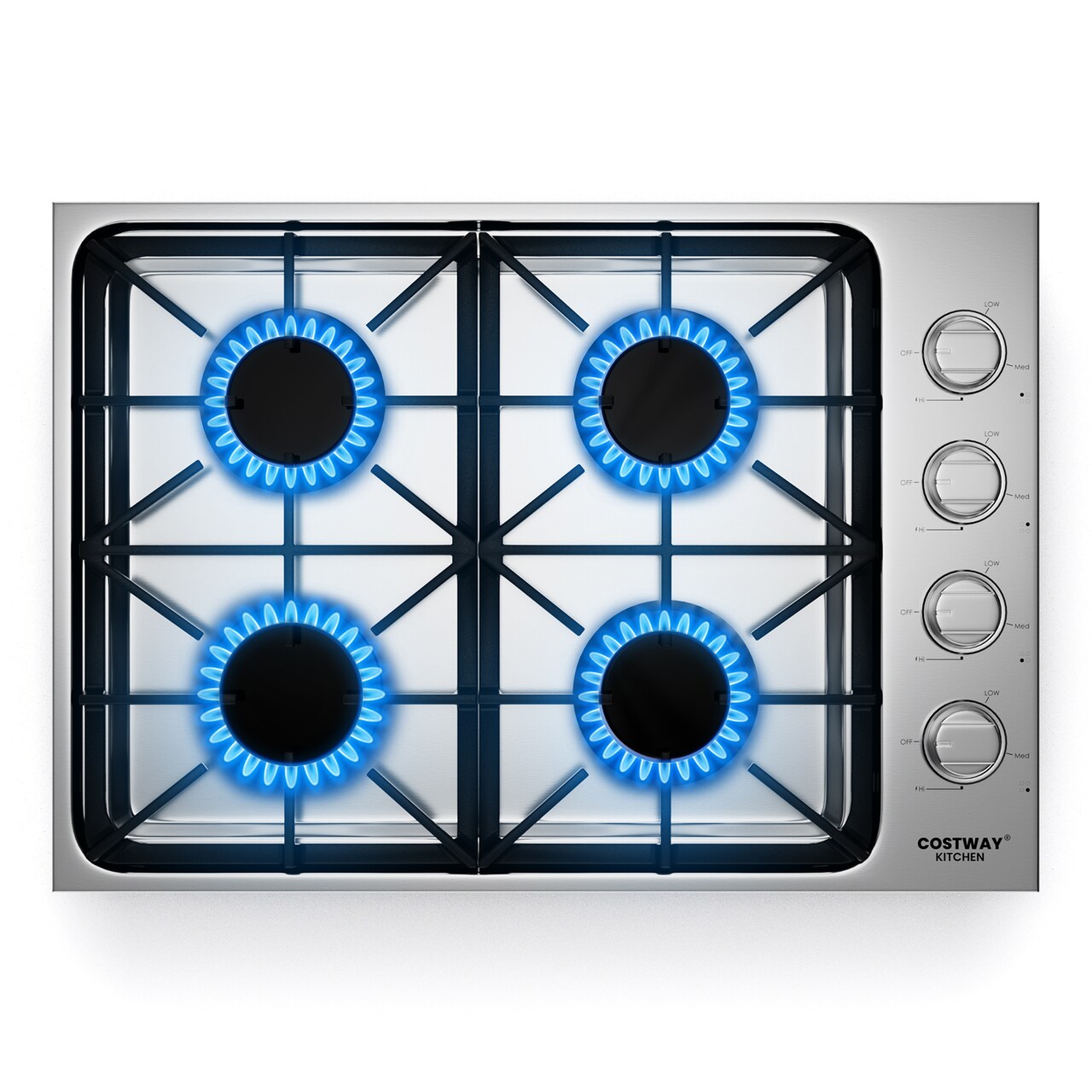 Gas Cook top with 4/6 Powerful Burners and ABS Knobs-30 inches